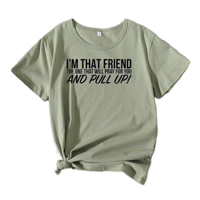 Dame Casual Statement T-shirt Stilla 1751262489