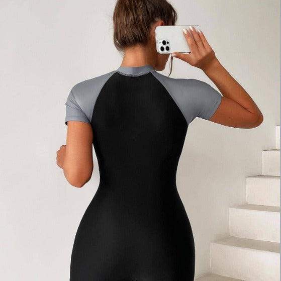 Dame Sportiv Wetsuit med korte ærmer og funktionel lynlås Stilla