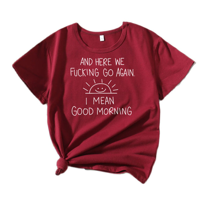 Dame Relaxed Fit Grafik Citater T-Shirt Stilla