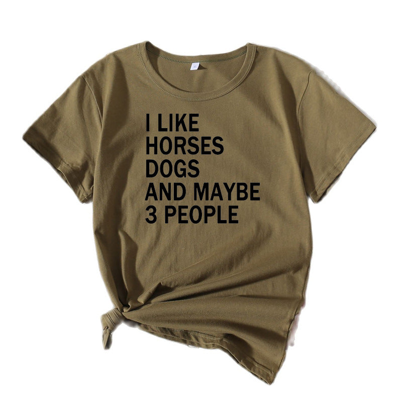 Dame Casual Sjov Citat T-shirt Stilla