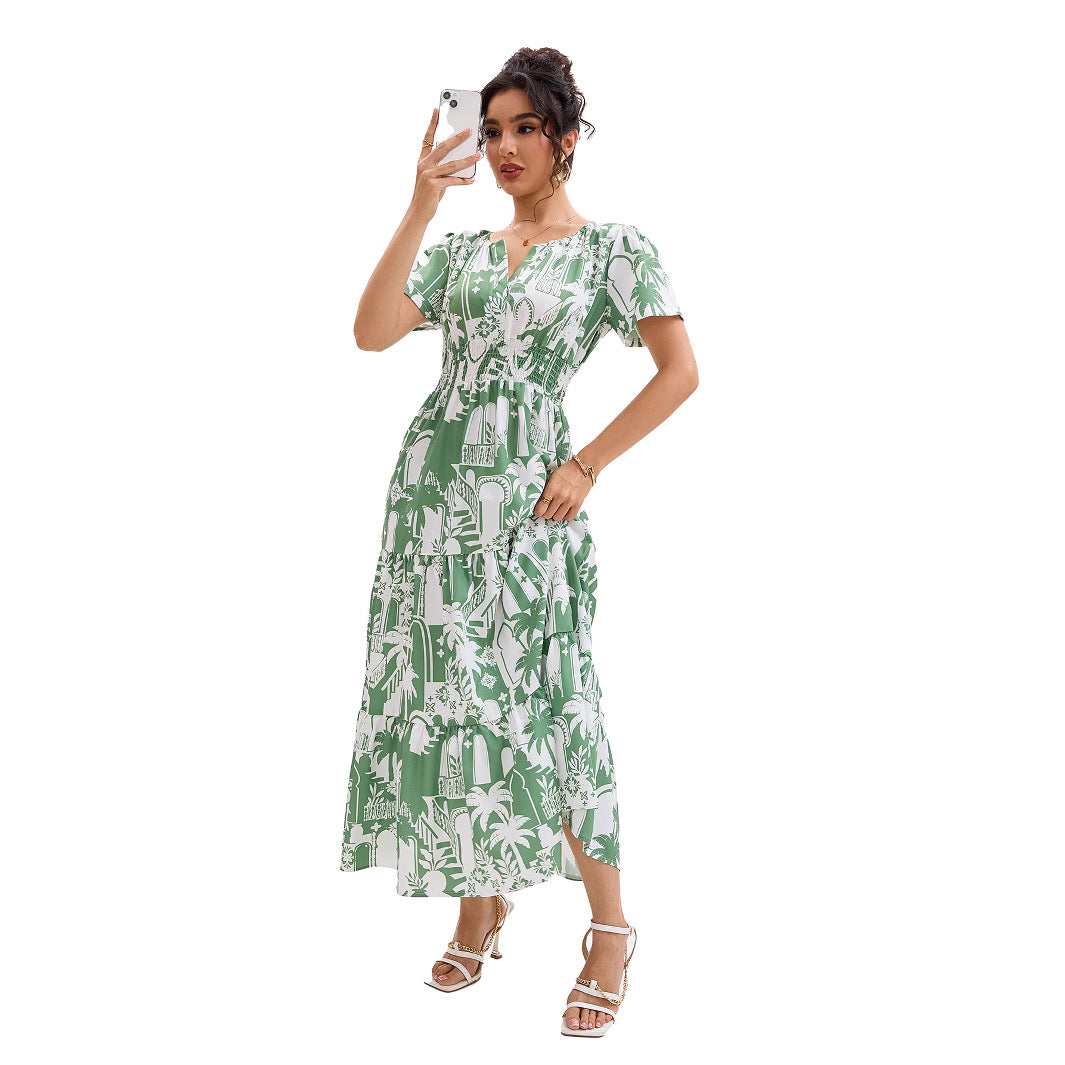 Kvinder Tüll Boho Maxi Kjole Stilla