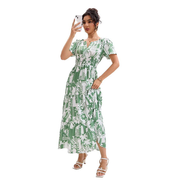 Kvinder Tüll Boho Maxi Kjole Stilla