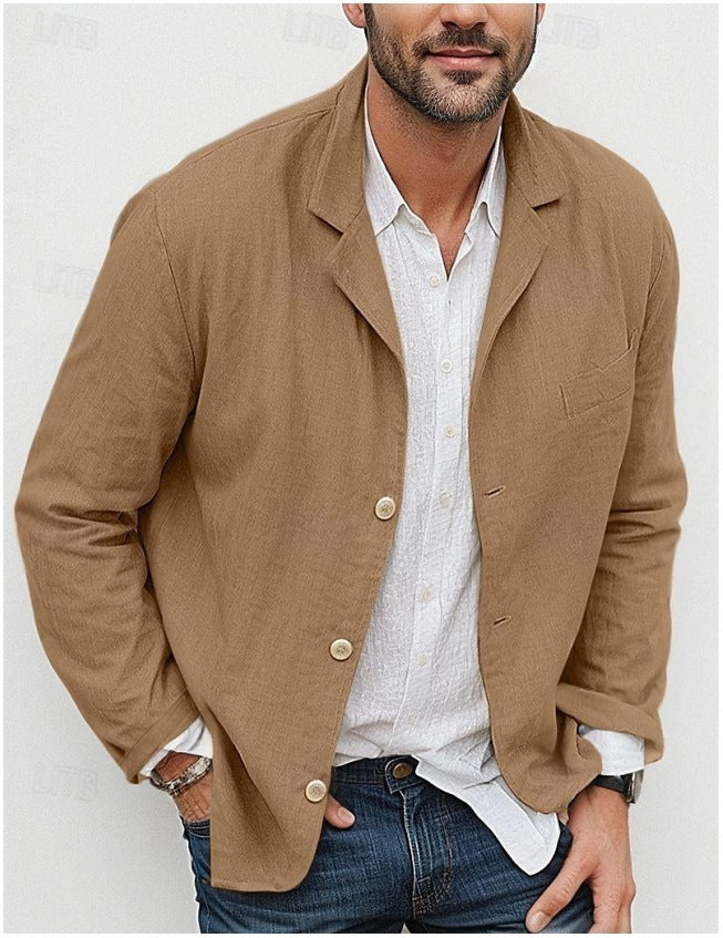 Herre elegant linnedjakke i casual-stil Stilla