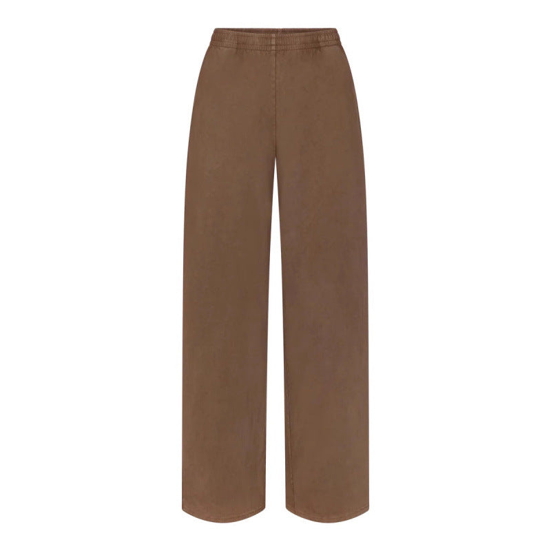 Dame Relaxed Bred-Ben Lounge-Bukser Stilla