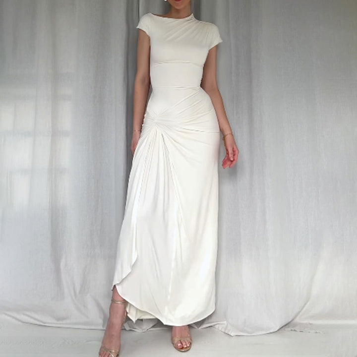 Dame Elegant Flæse Maxi Kjole Stilla