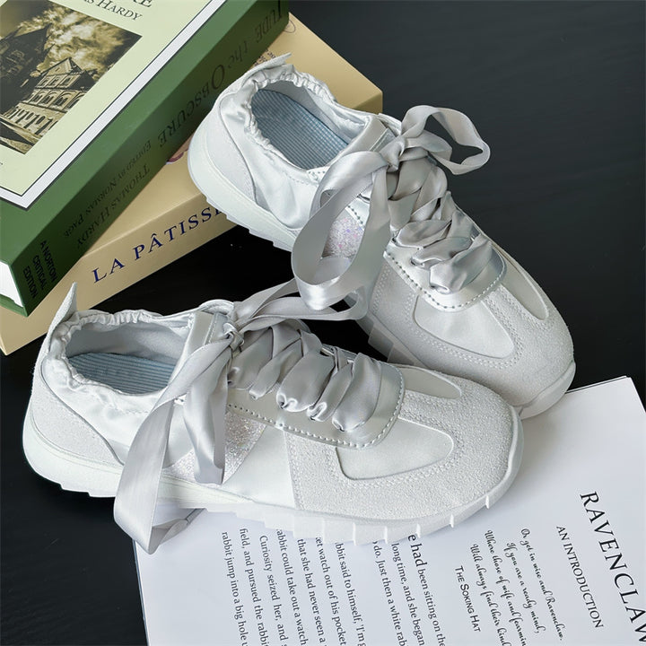 Dame Sneakers med elastisk snøresystem og åndbar tekstilstruktur Stilla