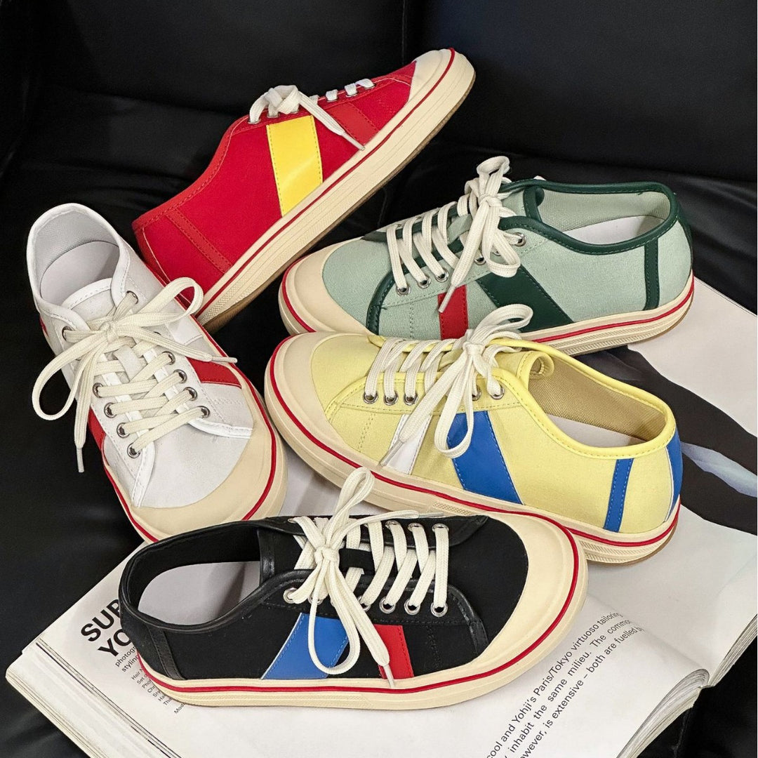 Dame mode Sneakers i sportsligt design med farvekontraster Stilla