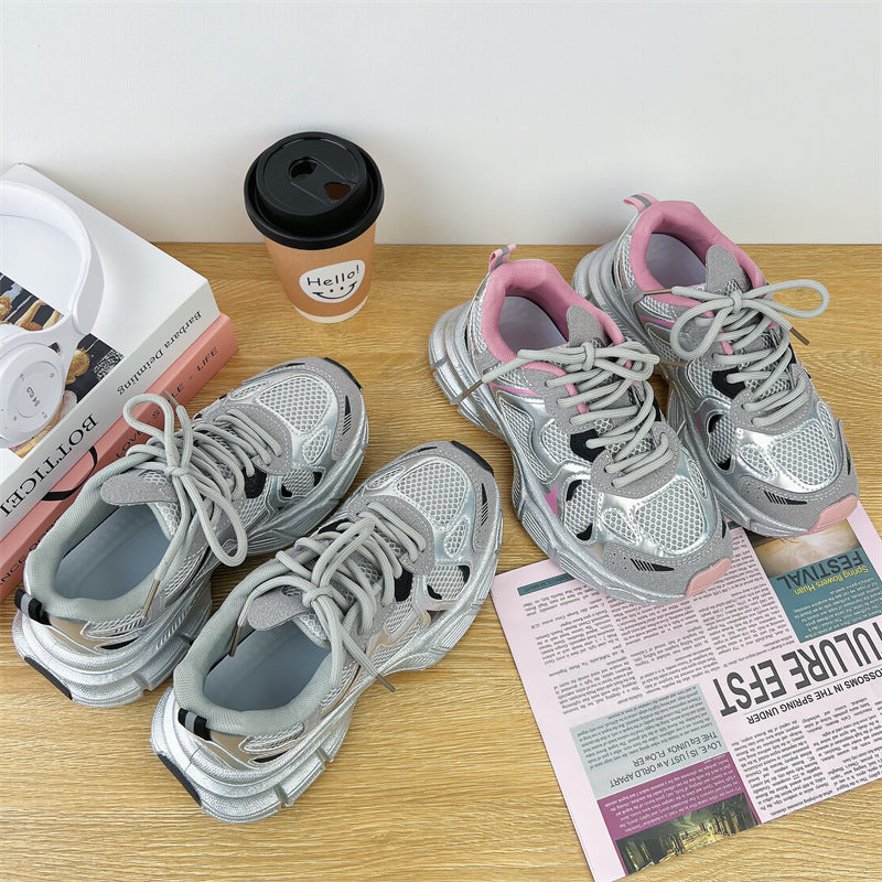 Dame Sporty Chunky Sneakers med innovativ dæmpningsteknologi og åndbare materialer Stilla