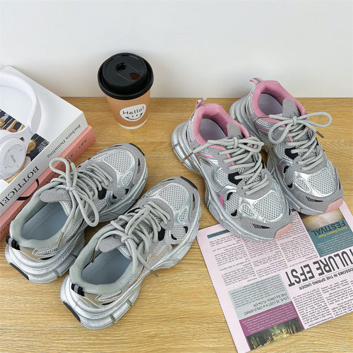 Dame Sporty Chunky Sneakers med innovativ dæmpningsteknologi og åndbare materialer Stilla