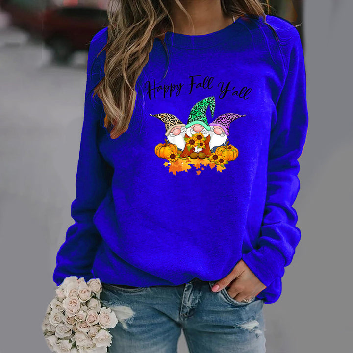 Kvindernes sweatshirt med efterårsmotiv og komfortabel pasform Stilla