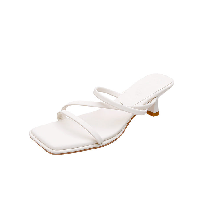 Dame Sling-sandaler med moderne remme og elegant hæl Stilla