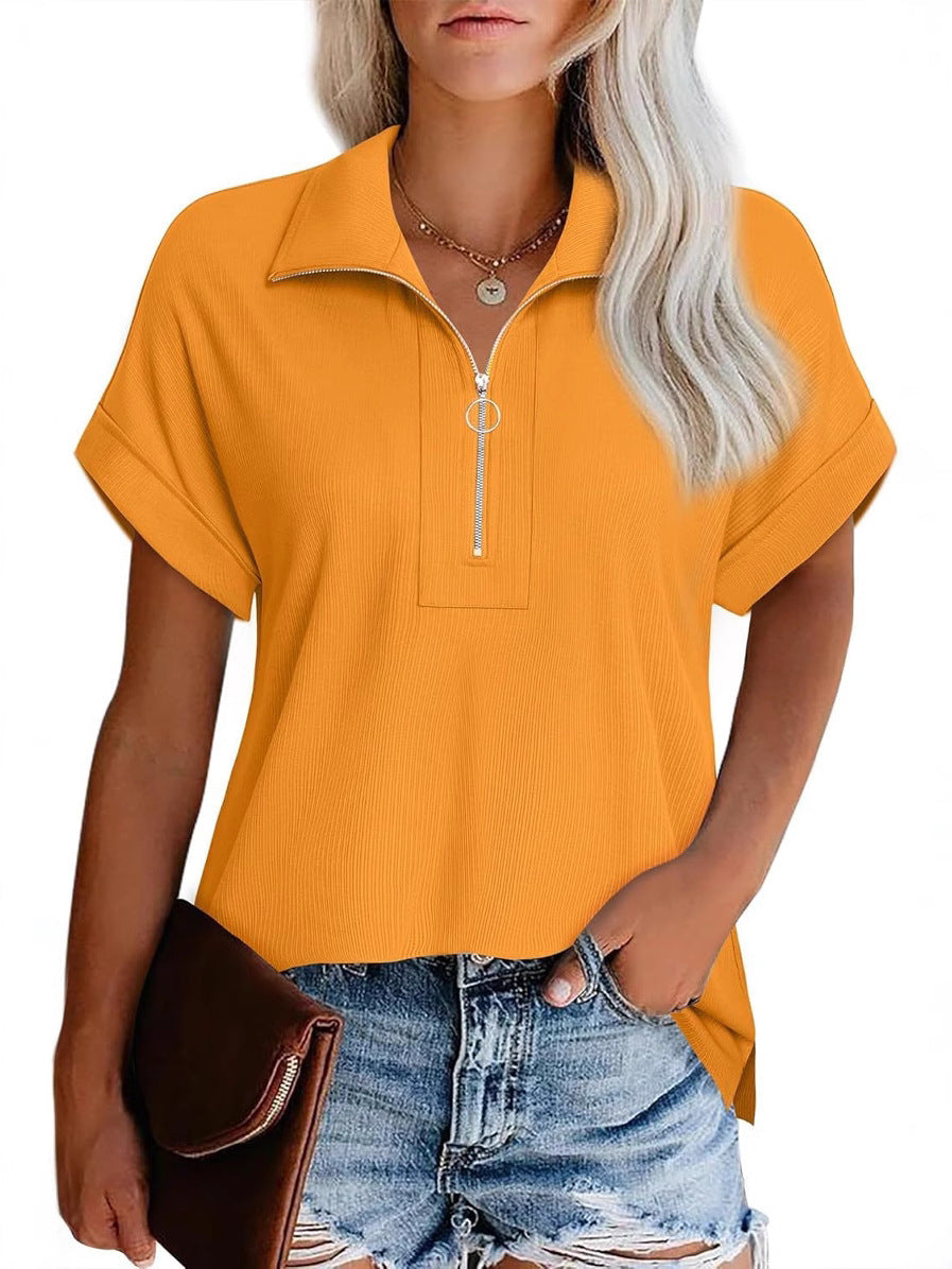 Dame Modern Zip-Up Fritidstop Stilla