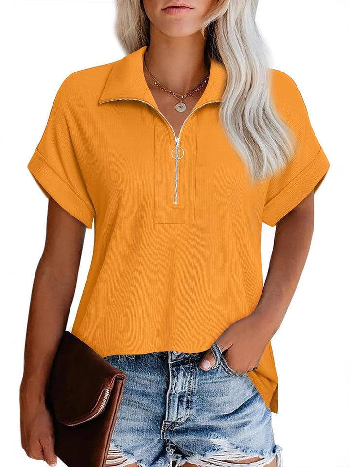 Dame Modern Zip-Up Fritidstop Stilla