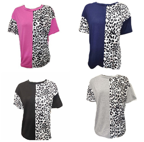 Damer Løs Dyrtryk T-shirt Stilla