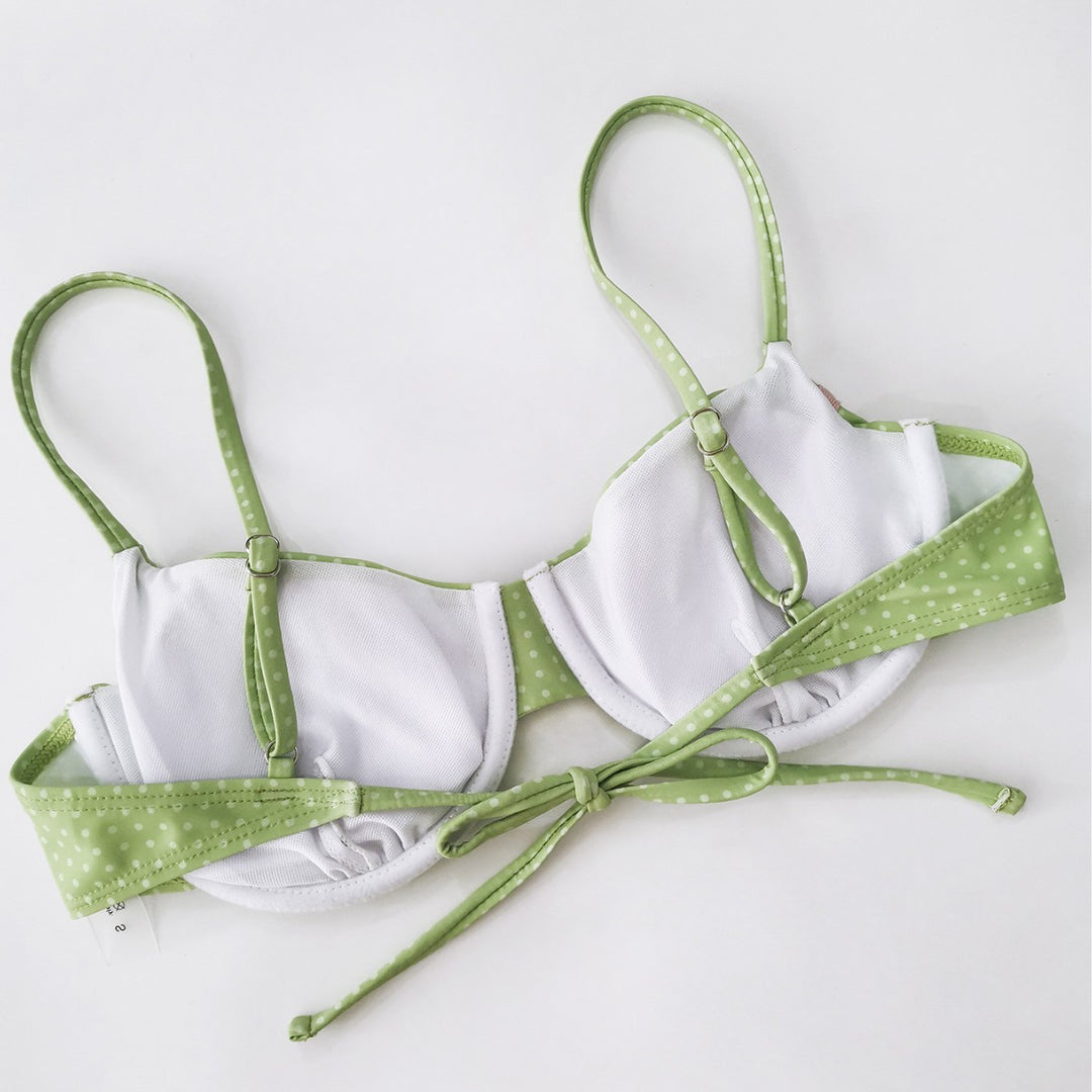 Dame polka dot bikini med legende design Skovae
