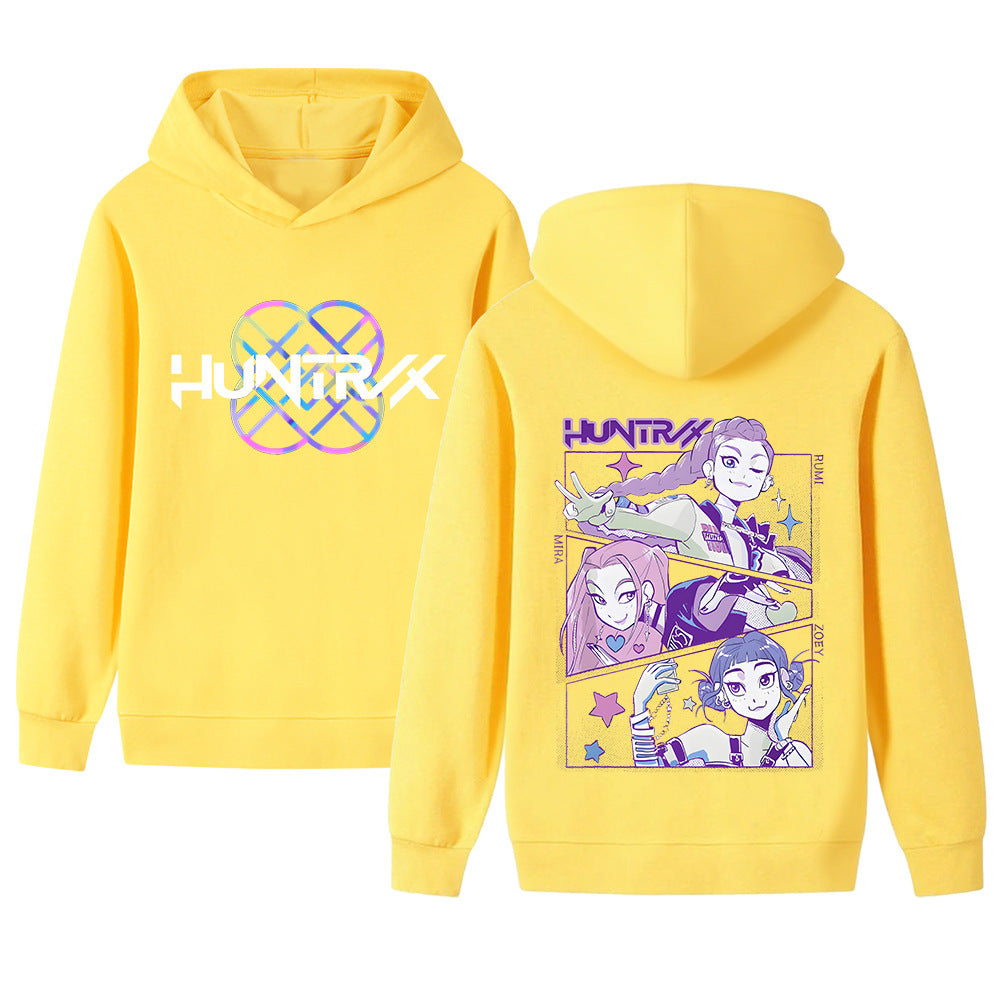Kvinders hoodie med unikt anime design og behagelig pasform Skovae