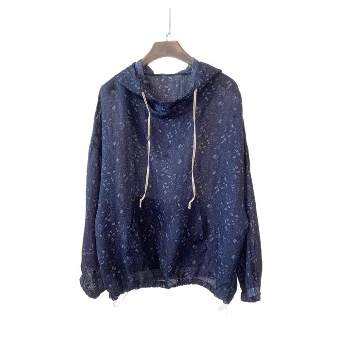 Dame Hættetrøje Blomstret Print Pullover Stilla