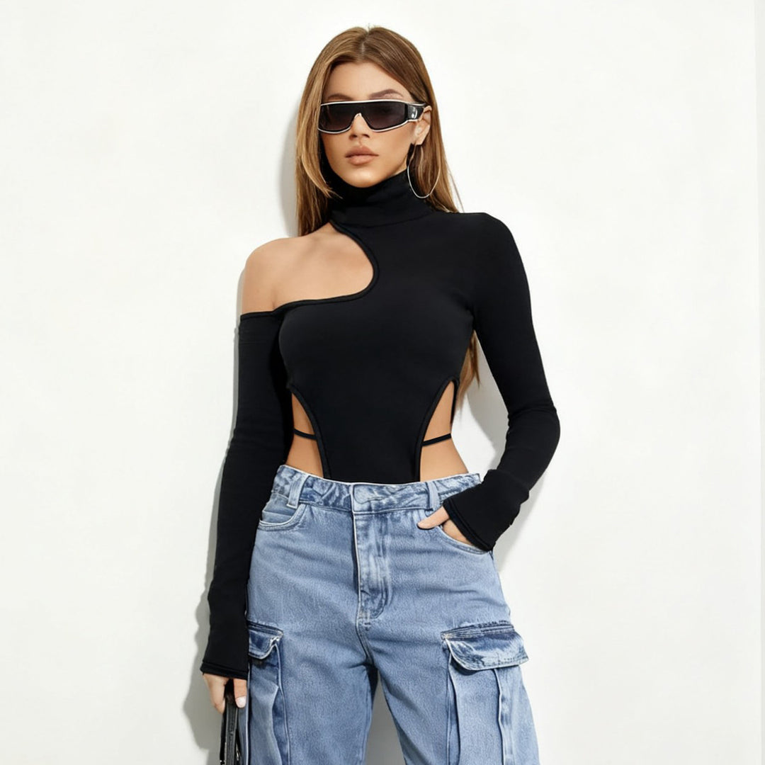 Damen Cut-Out Langarmbody Skovae