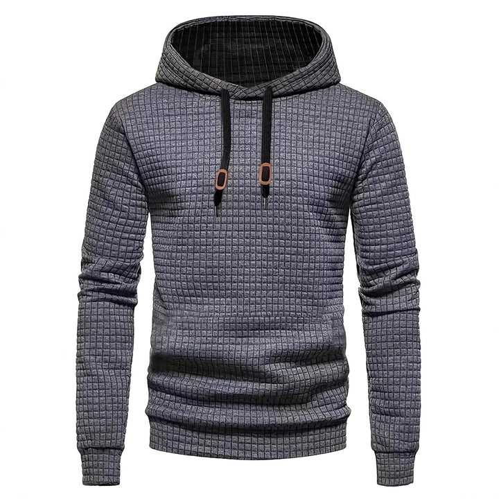 Herrer Hoodie med struktureret design og praktiske detaljer Stilla
