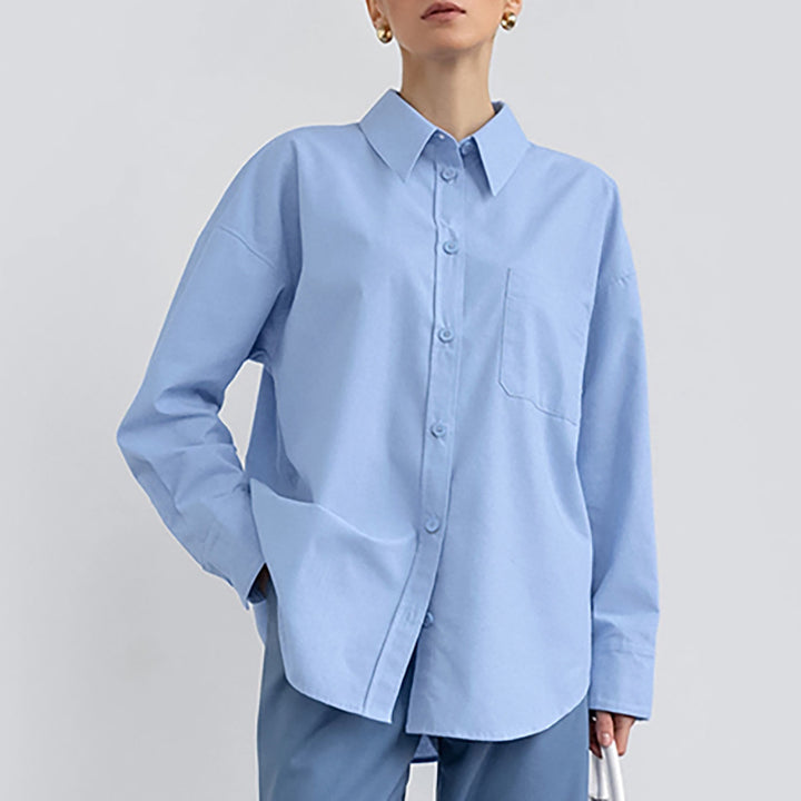 Dame Elegant og behagelig skjorte bluse med moderne snit og brystlomme Stilla