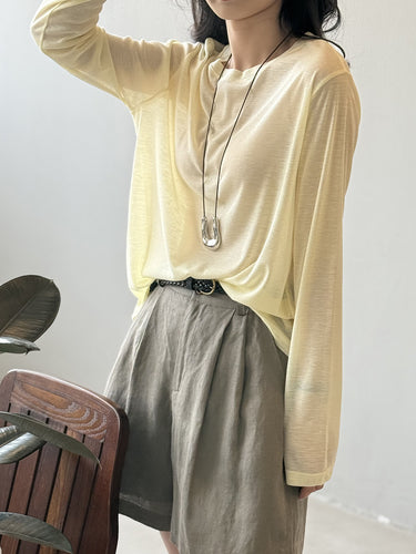 Dame elegant longsleeve-shirt lavet af åndbart materiale Stilla