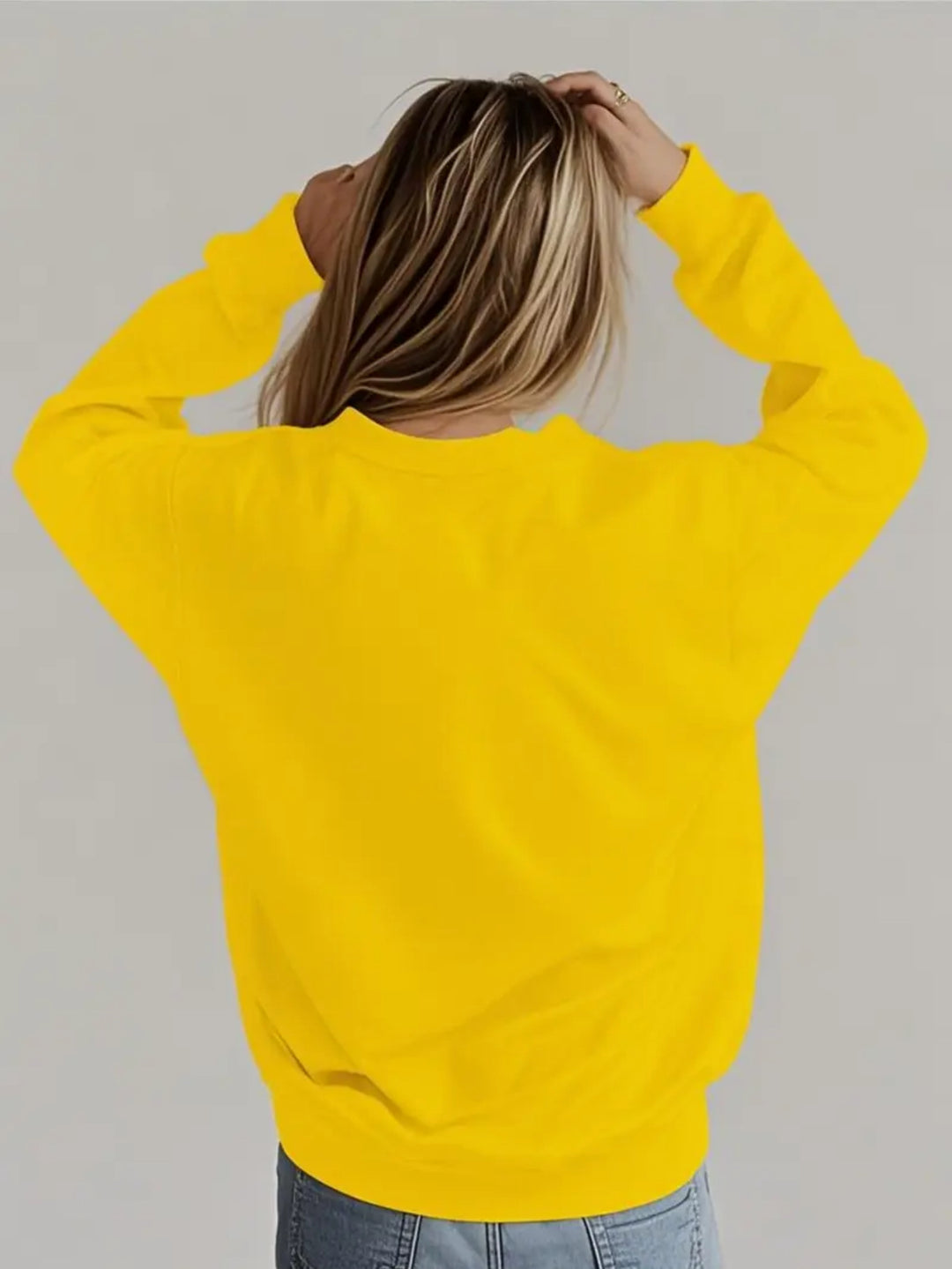 Kvinders sweatshirt med blødt foer og festligt vinmotiv Stilla