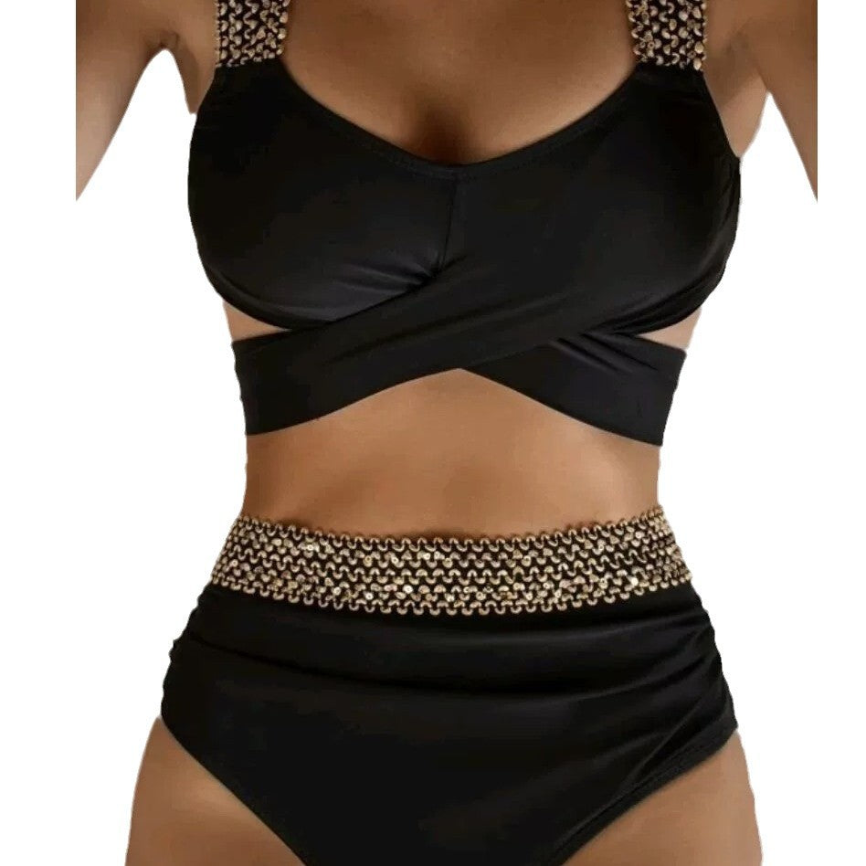 Dame High-Waist Designer Bikini Sæt Stilla
