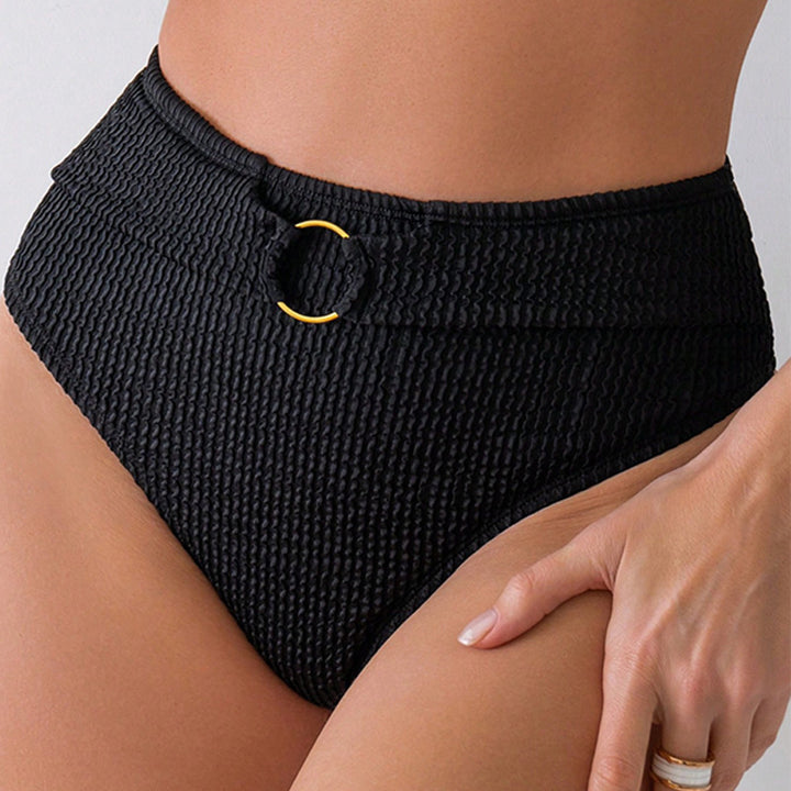 Dame højskåret bikini med elastisk bånd og moderigtige stropper Skovae