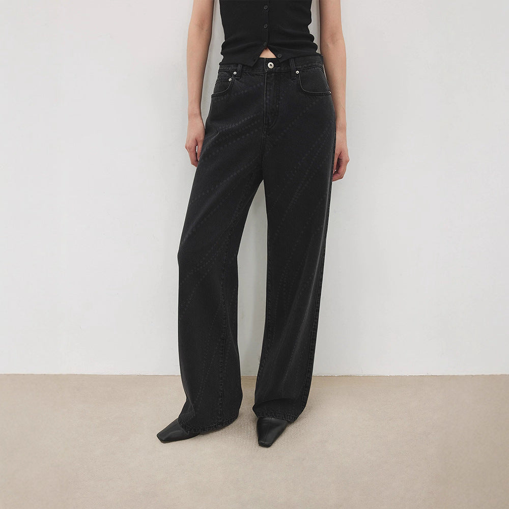 Kvindernes moderne bootcut jeans med høj talje og elegant design Stilla