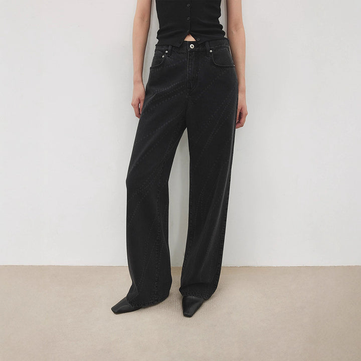 Kvindernes moderne bootcut jeans med høj talje og elegant design Stilla
