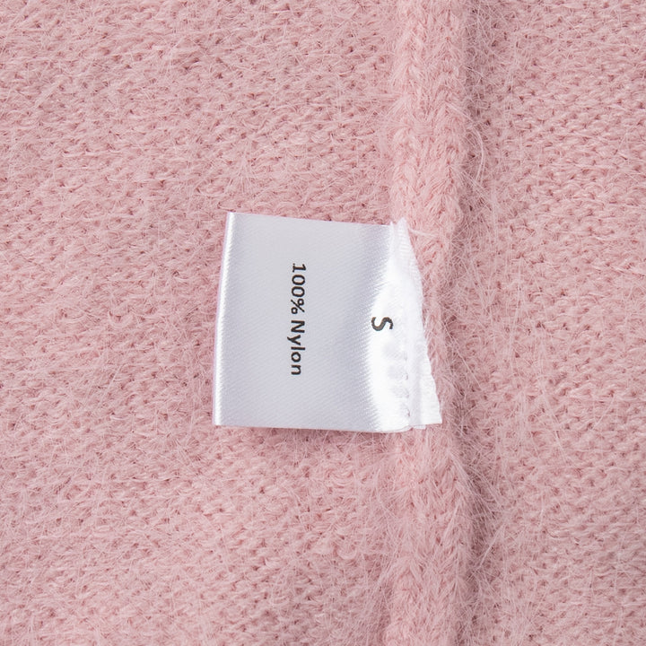 Kvinders fluffy striktrøje lavet af 100% nylon med casual snit Stilla