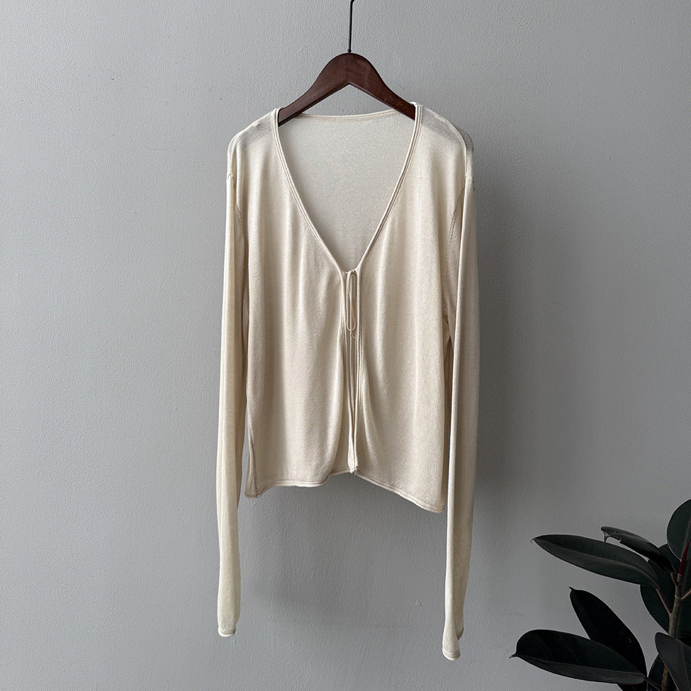 Damer afslappet cardigan med åbne front Stilla