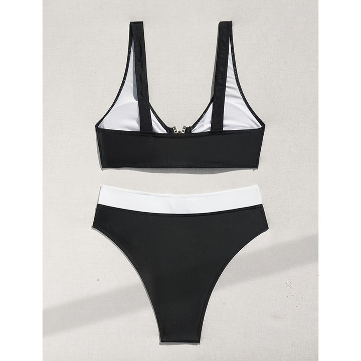 Kvinder Højskåret Minimalistisk Bikini Sæt Stilla