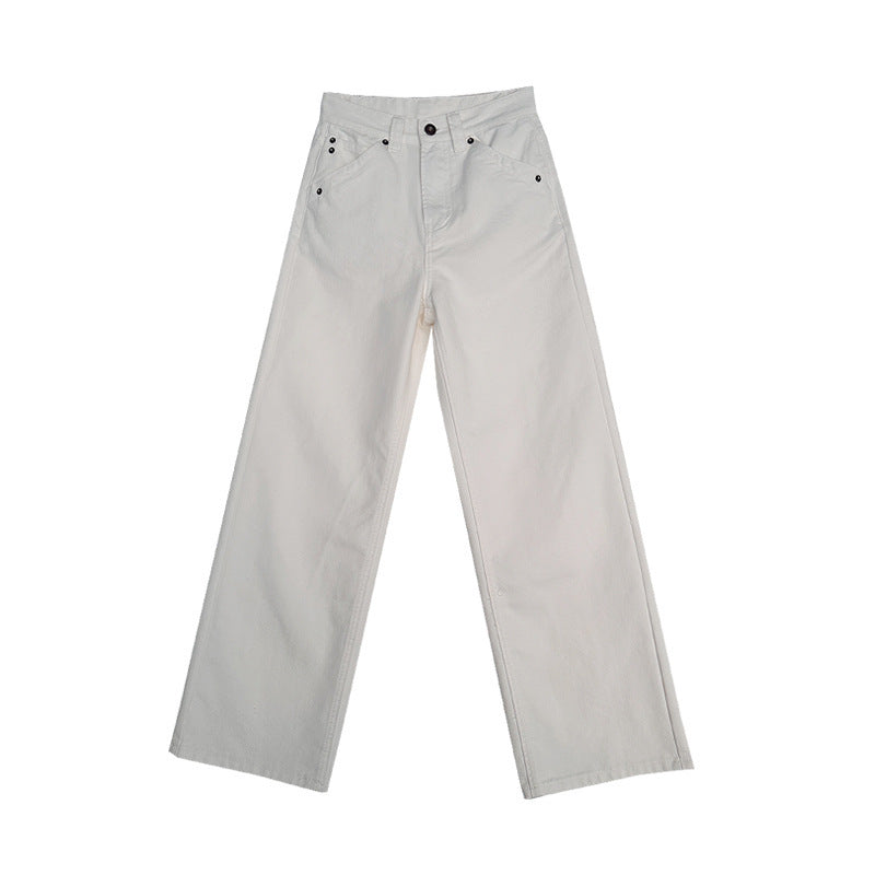 Dame brede jeans med høj talje Stilla
