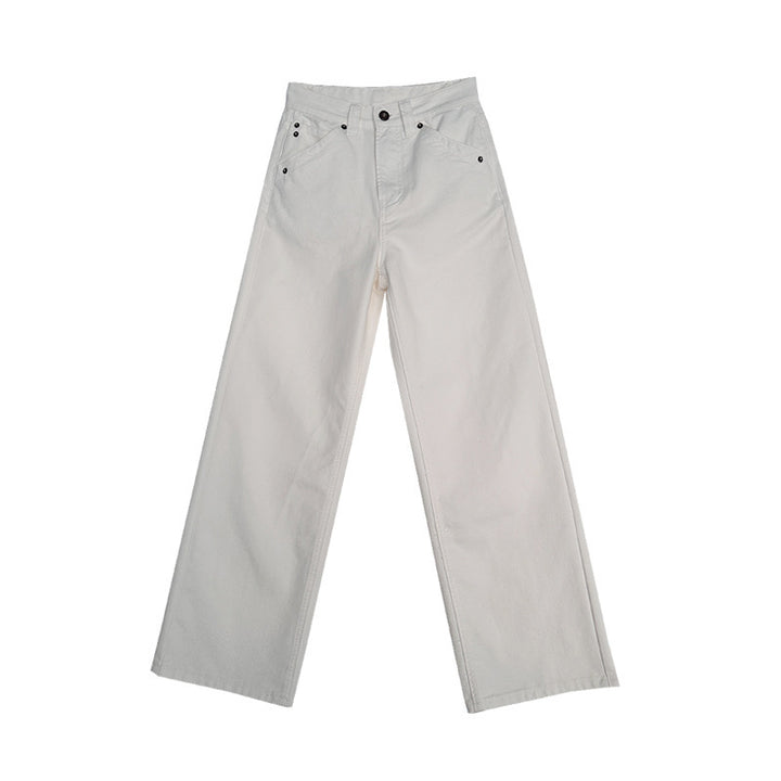 Dame brede jeans med høj talje Stilla
