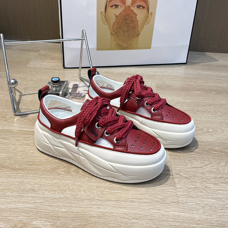 Dame Chunky Plateau-sneakers med åndbart overfladestruktur og skridsikker sål Stilla