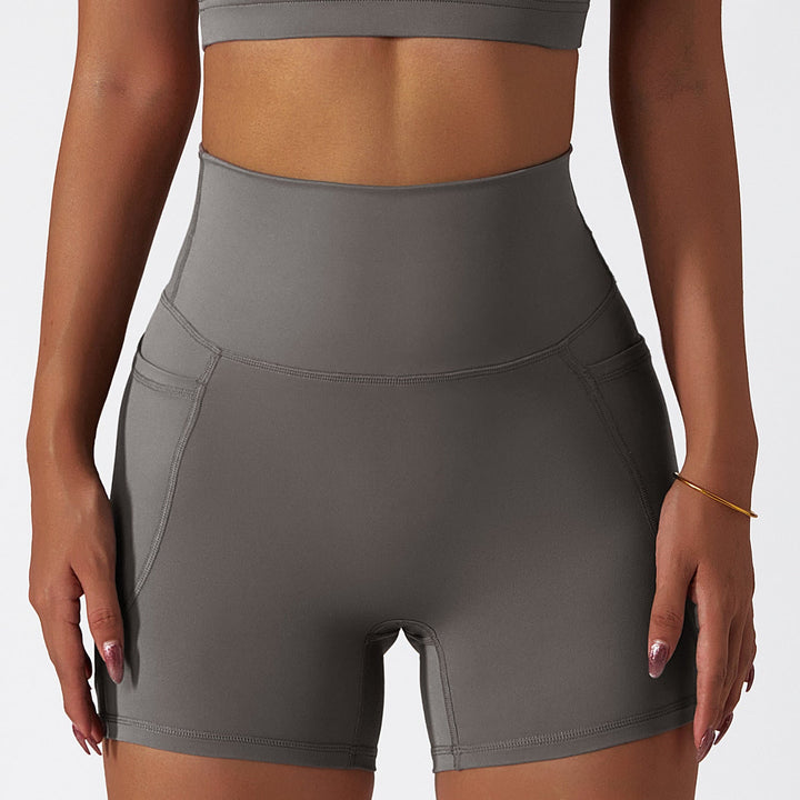 Stilla | Ice Silk Nude Feel Sport Shorts Hurtigttørrende Slim Yoga Bukser