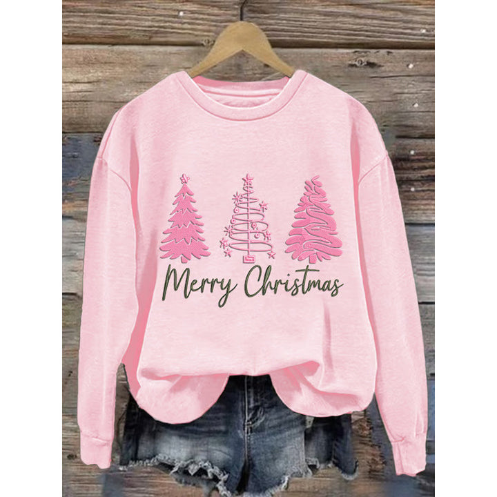 Kvinder komfortabel jul sweatshirt med festlig print Skovae