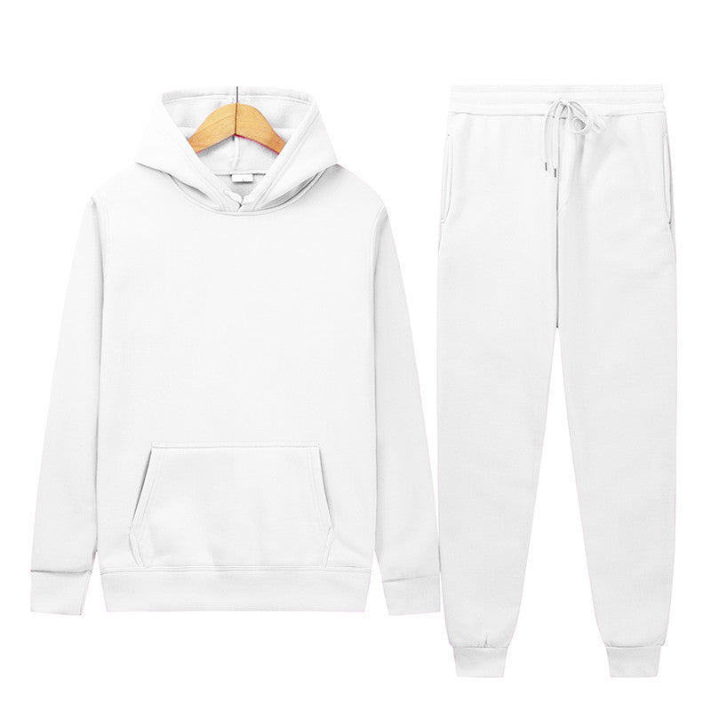 Dame hætte sweatshirt og joggingbukser sæt lavet af høj kvalitet bomuldsblanding Skovae