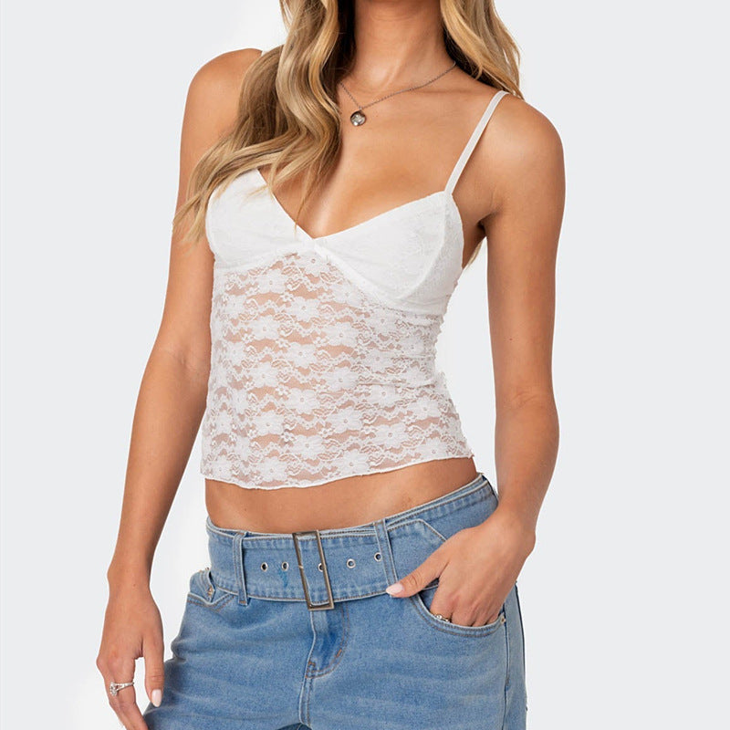 Dame Spids-Bustier med forførende snit og elegant satin detaljer Stilla