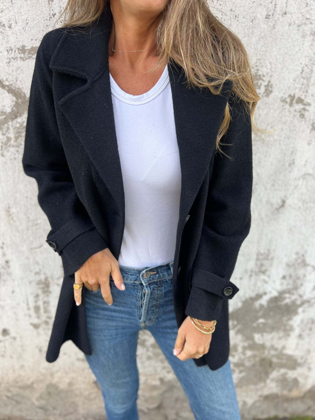Dame Urban Uld Blazer med elegant snit og praktiske lommer Stilla