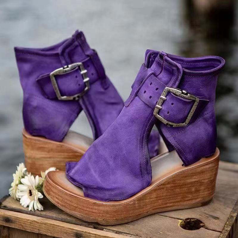 Dame Wedge Sandaler med justerbar rem og moderne design Stilla