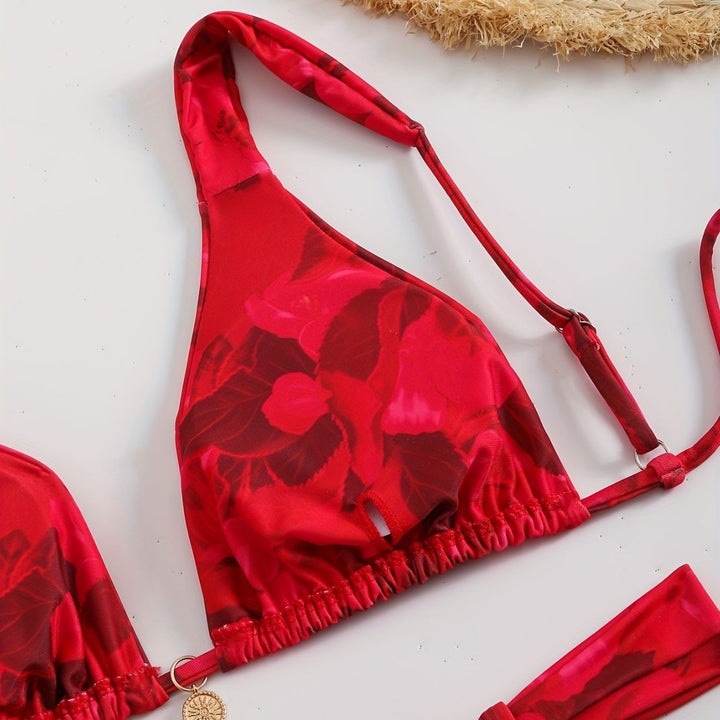 Dame Triangel-Bikini med komfortable justerbare stropper Skovae