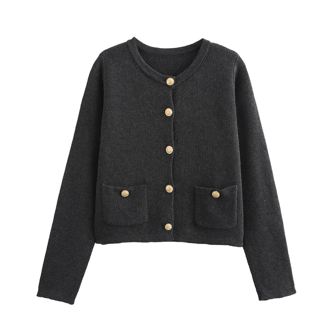 Femme Knap-Op Strikcardigan Stilla