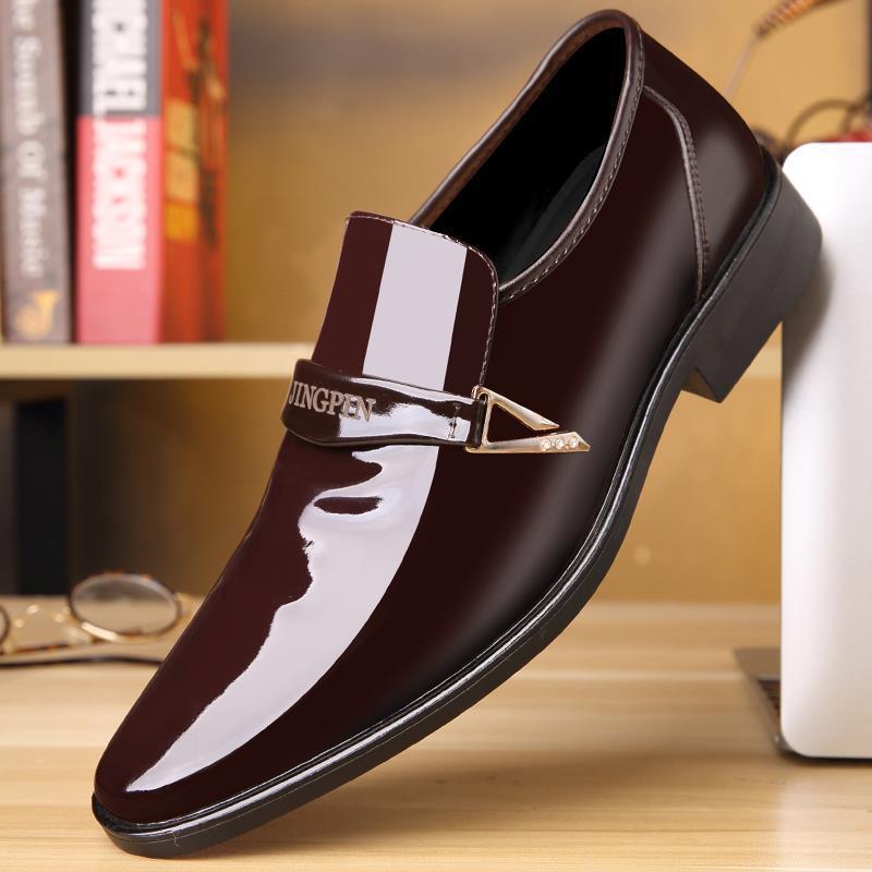 Herre Elegant Patenteret Læder Slipper Stilla
