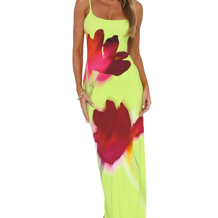 Femme Floral Print Sommerkjole Stilla