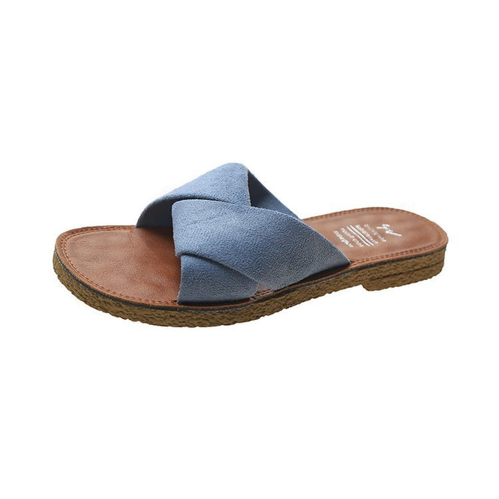 Dame Komfortable Sandaler med snoet remdesign og let polstret sål Stilla