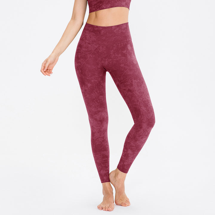 Dame Høj Talje Fitness-Leggings med Elastisk Talje ogÅndbare Egenskaber Stilla