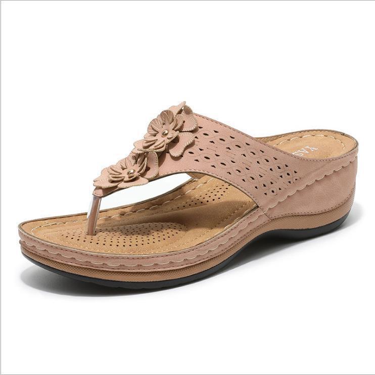Dame flip-flops med blomsterdesign og ergonomisk sål Stilla