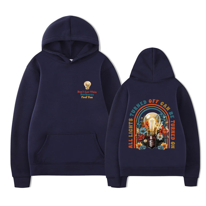 Kvinders hoodie med farverigt design og afslappet pasform Skovae